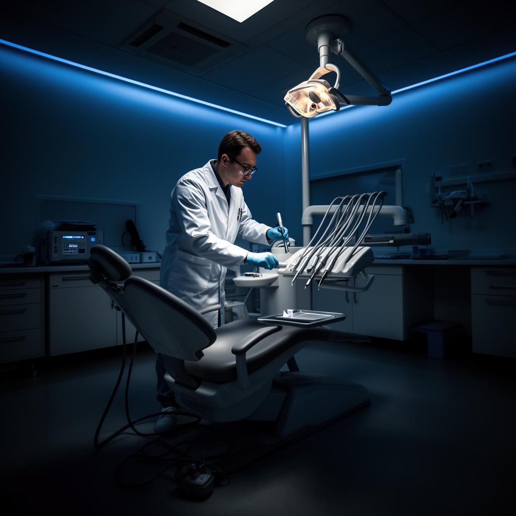 JT Expert engineer servicing dental chair